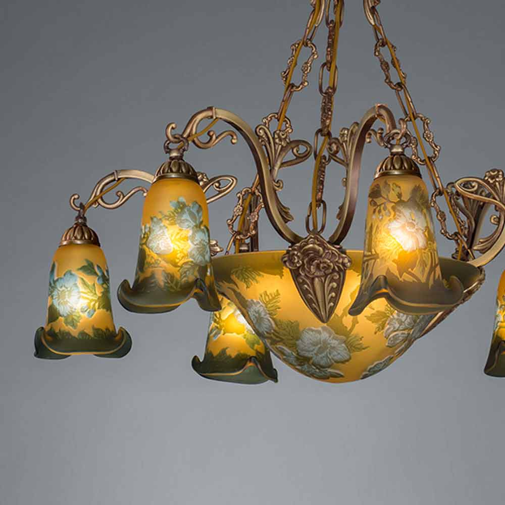 シャンデリア「BRA-6249/6+3」約8〜10畳用 ランプ別売【要施工取付