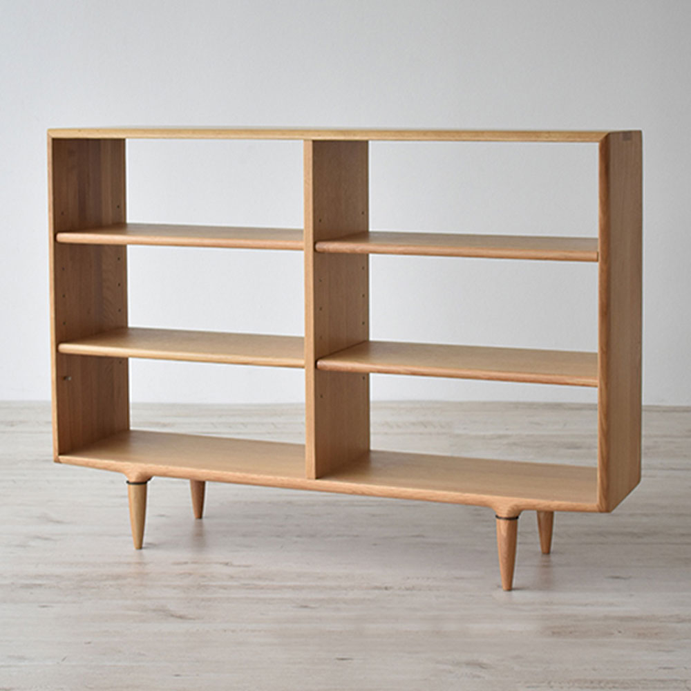 起立木工 オープンシェルフ 「KISSUI（キッスイ）」幅120cm ナラ材