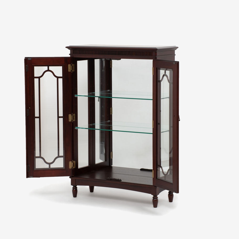 キュリオケース「グレース 83-2」幅83cm マホガニー材【セール対象品の