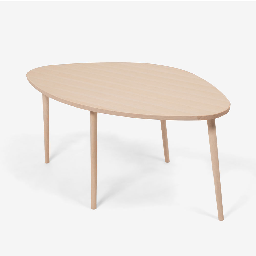 秋田木工 ダイニングテーブル「GAKKO（がっこ）-01」ブナ材 白木塗装艶