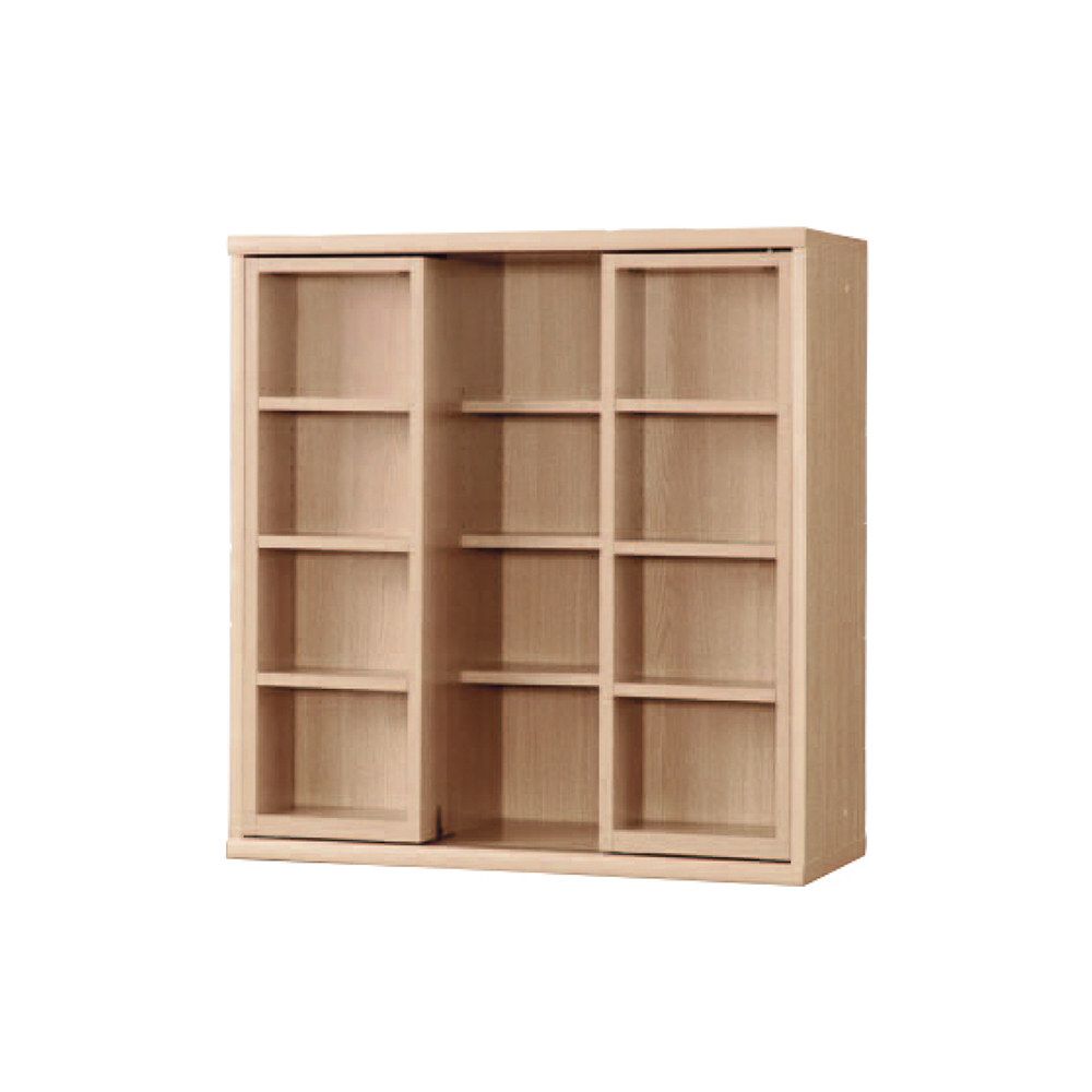 小島工芸 書棚「ニューオファー NOF-90 スライドオープン」幅90cm 全4