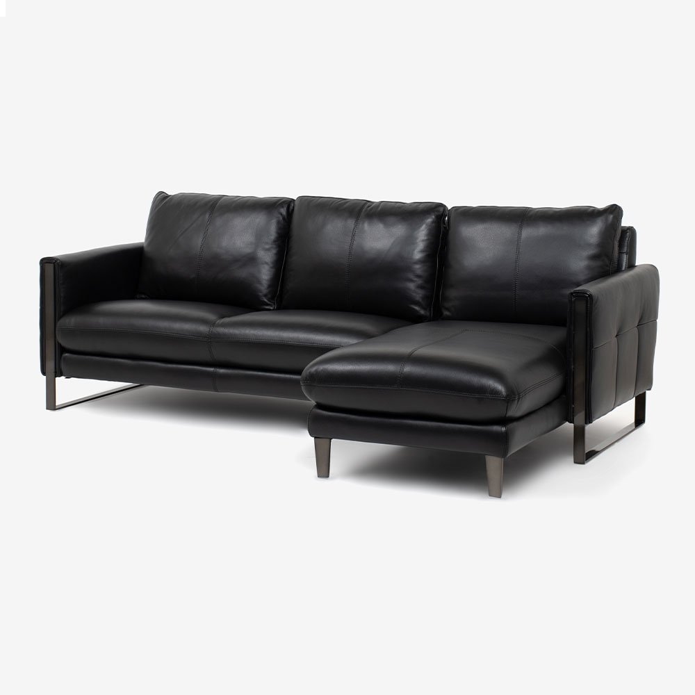 カウチソファ 向かって右カウチ「L/S 58N（エルエス58）」 革#J-023C