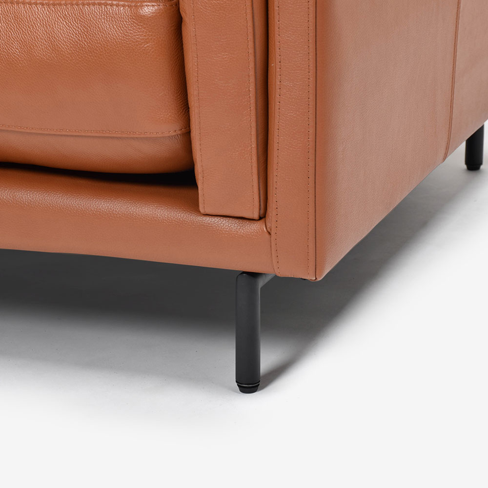 ソファ 3人掛け「L/S 71（エルエス71）」幅202cm 革張り 全2色