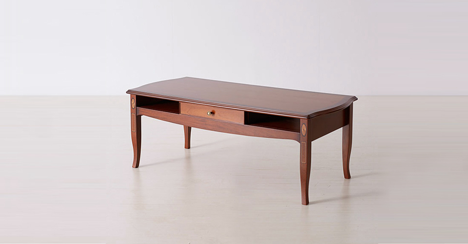 センターテーブル「ベネチア」幅110cm マホガニー材 | 【公式】大塚