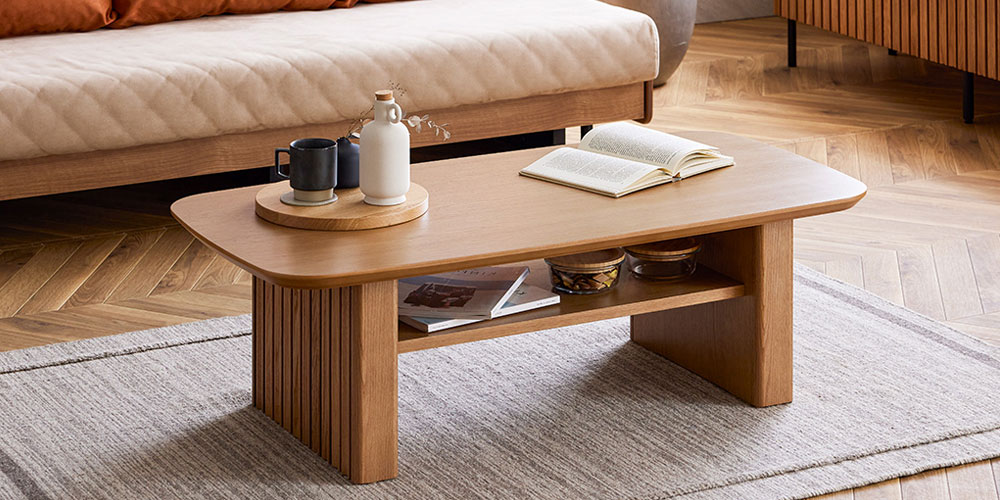 センターテーブル「ルーク2」 オークヴィンテージナチュラル色（OK-VN