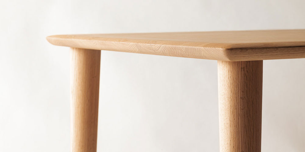 浜本工芸 ダイニングテーブル「DT-7004」幅150cm オーク材ナチュラル色