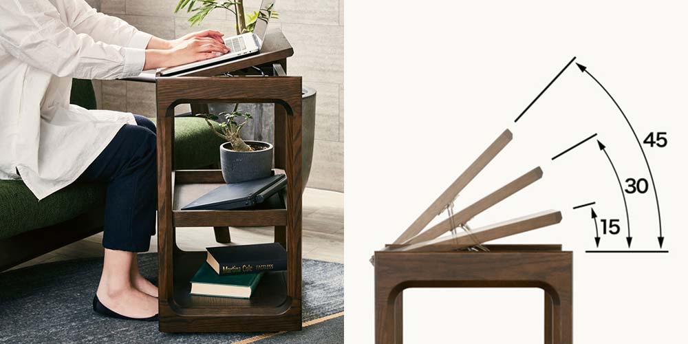 浜本工芸 ワゴン「No.4900・4904・4908」キャスター付 オーク材 全3色