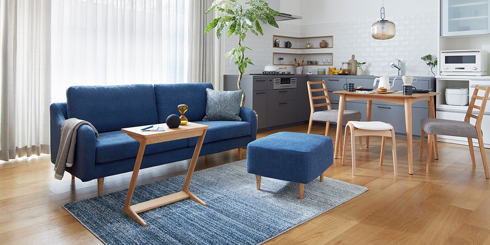 オットマン「CAS-D」布#SPフライデーナチュラル 脚部全3色 | 【公式