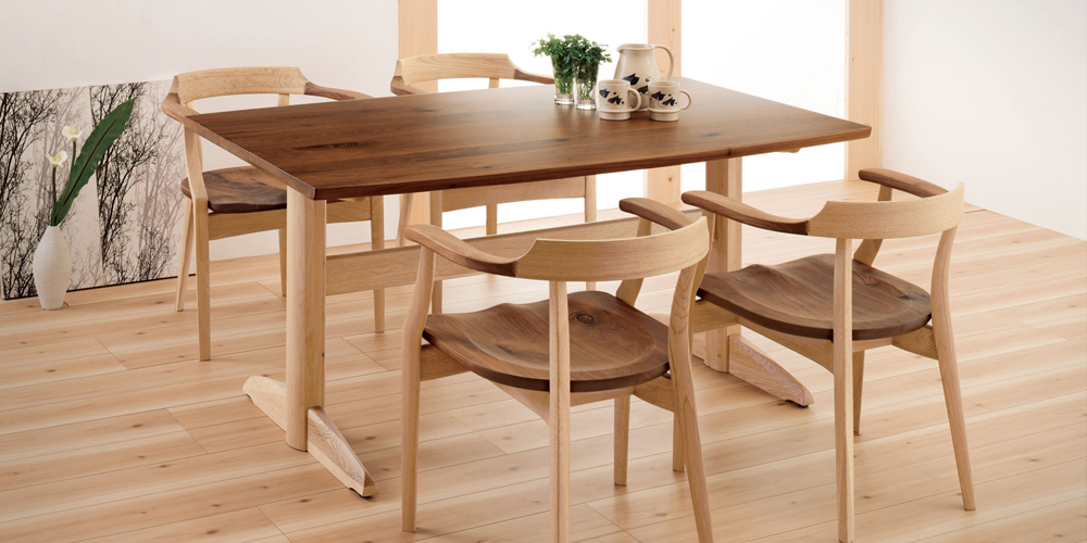 ダイニングチェア（肘付き）「Sign（サイン）DCA-K184」ウォールナット