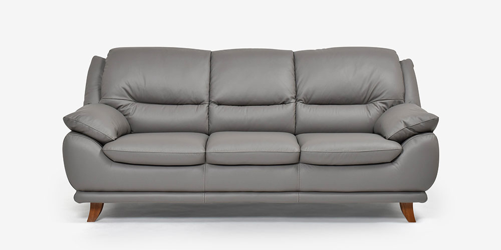 ソファ 3人掛け「オースチンKD」幅207cm 革#H/S-042E エレファント