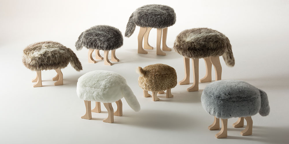 匠工芸 スツール「アニマルスツール」バンビ SSサイズ【受注生産品