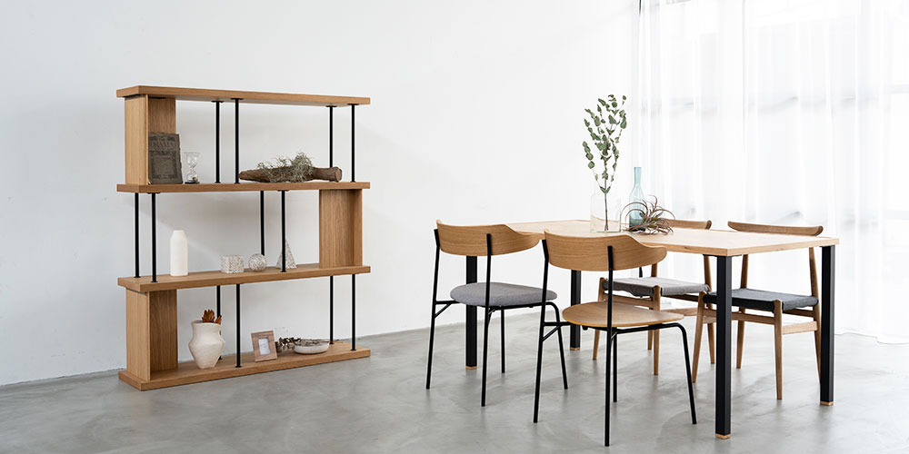 シェルフ 「デリック」 幅120cm ハイタイプ オーク材 | 【公式】大塚