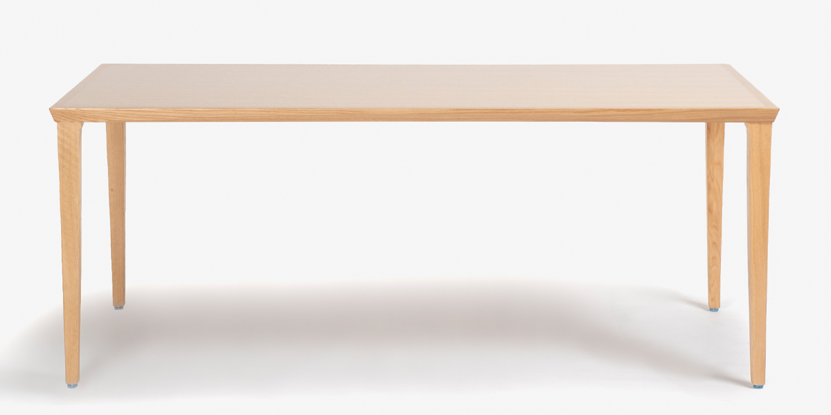 秋田木工 ダイニングテーブル「N-T005」ナラ材 ホワイトオーク色 全3