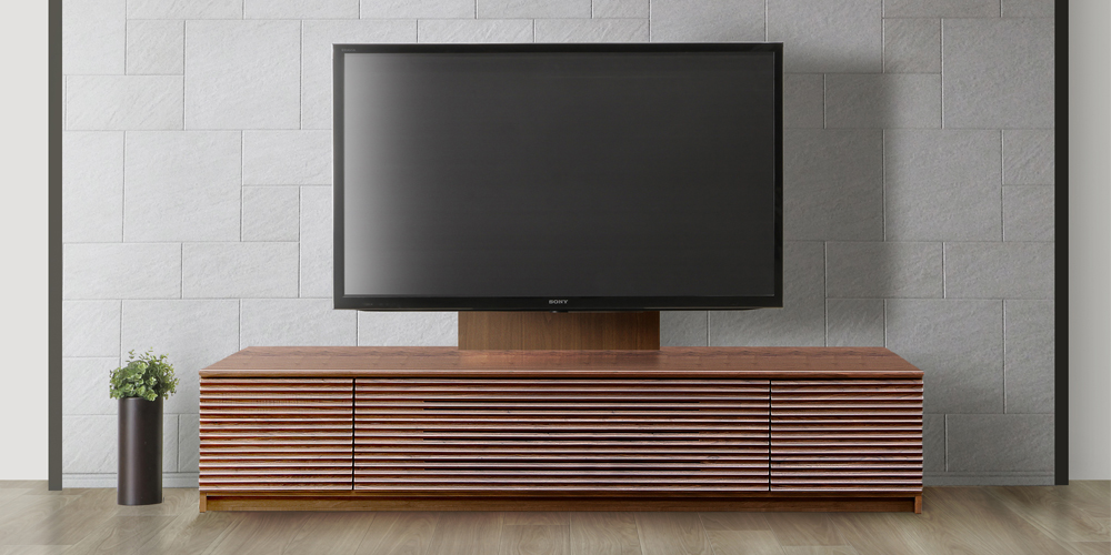 テレビボード「アクロスα アルファ」ウォールナット材 全4サイズ