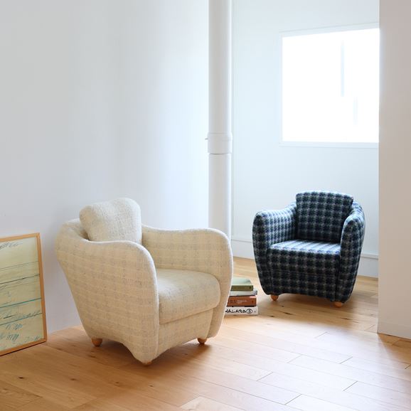 数量限定】 MINI MILLER ARM CHAIR × kijinokanosei jyugoya Ivory｜1