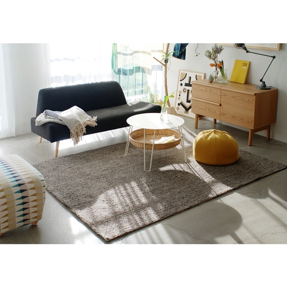 ラグ Fioriウールツイスト10 長方形150×200cm マスタード｜ラグ一覧