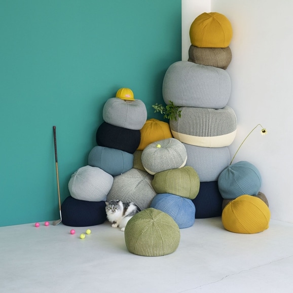 在庫限り】 MINI PUUF Navy｜1人掛け｜IDEE SHOP Online