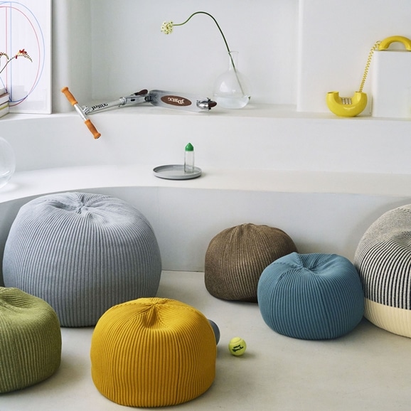 MINI PUUF MELANGE Sage green｜1人掛け｜IDEE SHOP Online