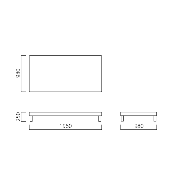 受注生産品】 TURBOT BED Single｜シングルベッド｜IDEE SHOP Online