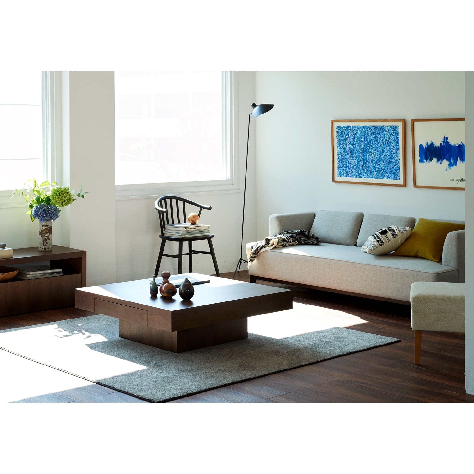 De-foe SQUARE LOW TABLE Walnut｜ローテーブル｜IDEE SHOP Online