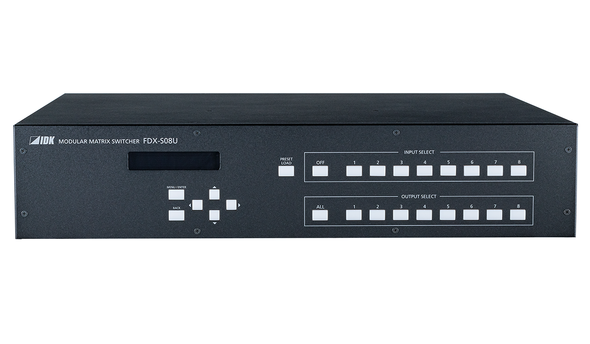FDX-S08U 4K@60対応 モジュラー型マトリクススイッチャー | 株式会社
