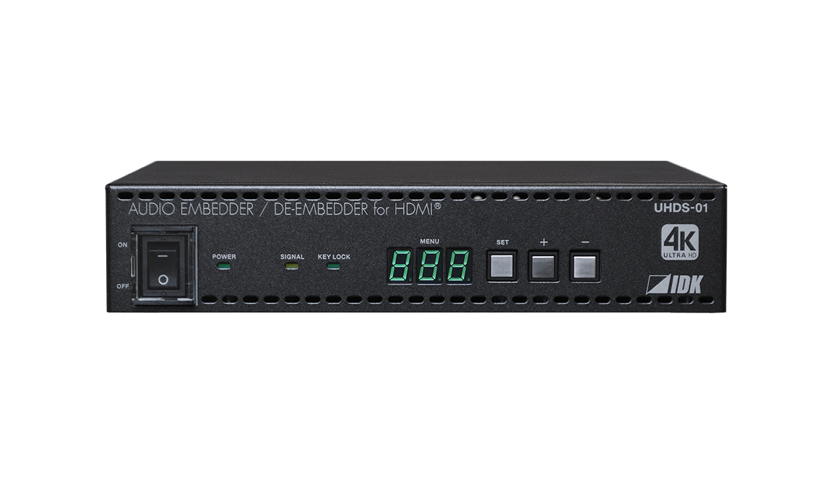 UHDS-01 4K@60対応 HDMIオーディオエンベッダー・ディエンベッダー