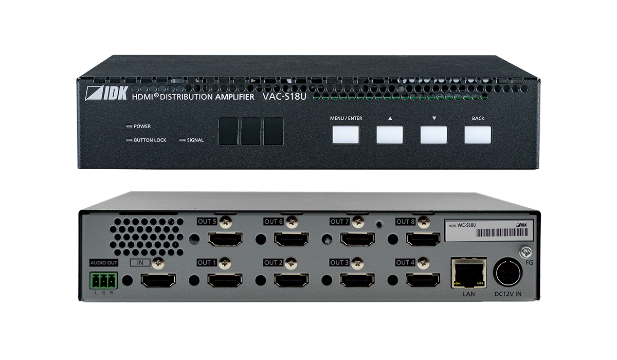 VAC-S18U 4K@60対応 HDMI分配器 | 株式会社アイ・ディ・ケイ - ProAV