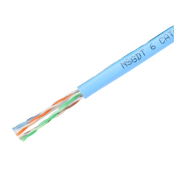 NSGDT6 0.5X4P(LB) UTPケーブル CAT6単線（ライトブルー）: LAN