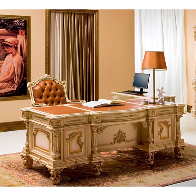 ART. 9925-Desk/デスク｜ライティングデスク｜202cm｜SILIK：イタリア