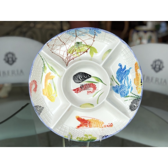 Mediterranean Pottery Plate - 地中海陶器皿 | Shrimp＆Fish Separate