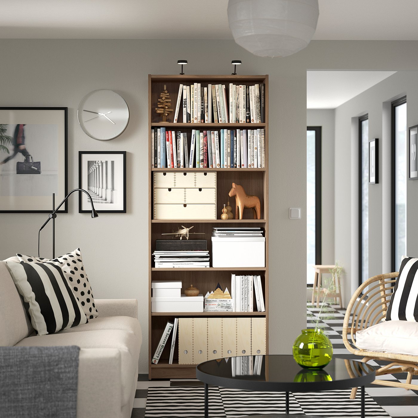 BILLY ビリー 本棚, オーク調, 80x28x202 cm - IKEA