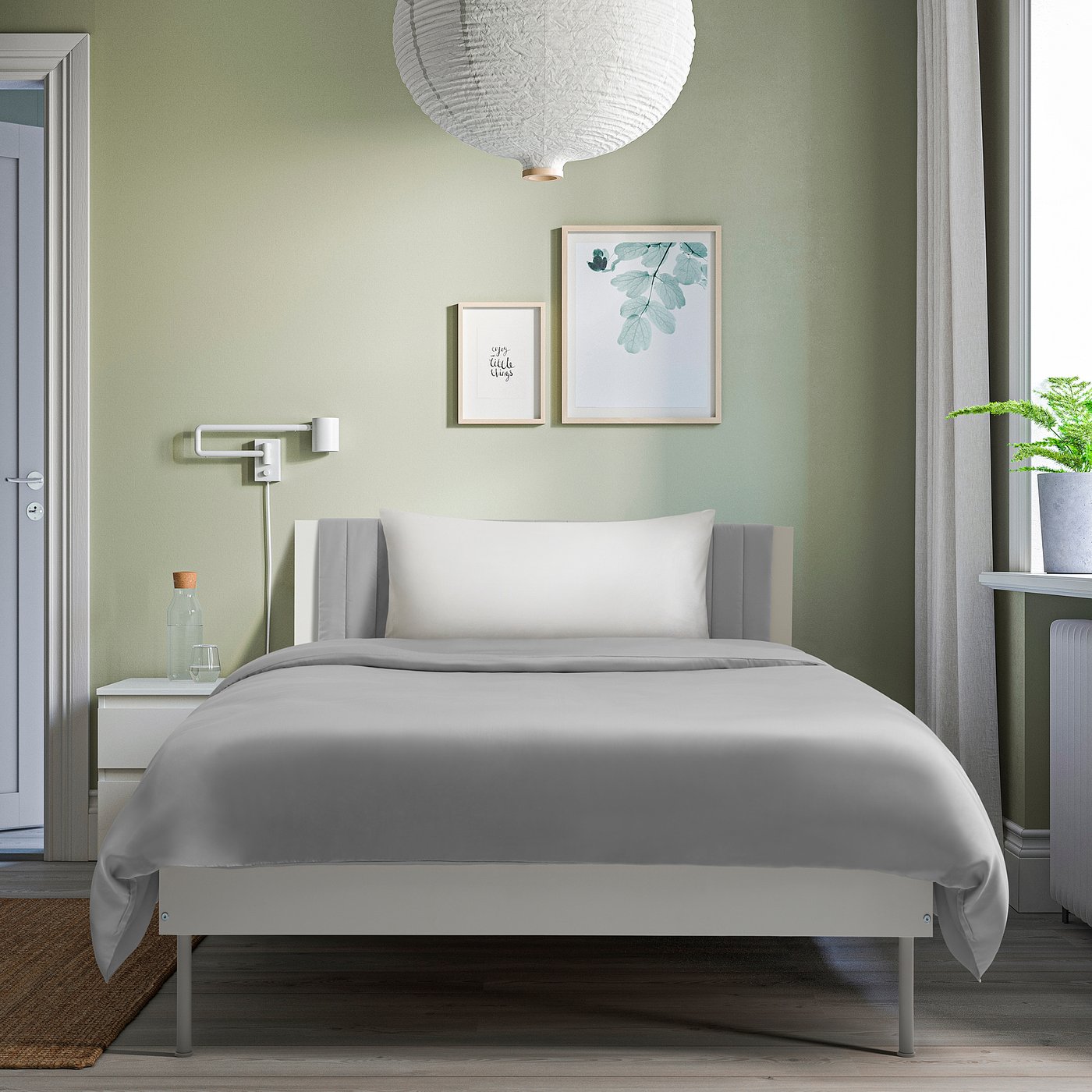 BRUKSVARA ブルクスヴァーラ ベッドフレーム, ホワイト, 120x200 cm - IKEA