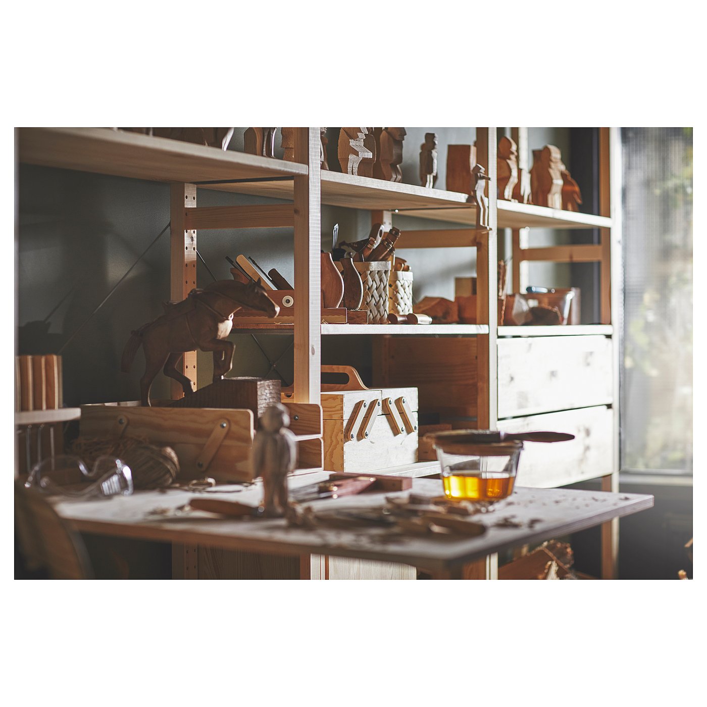 IVAR イーヴァル 引き出し, パイン材, 80x30x18 cm - IKEA