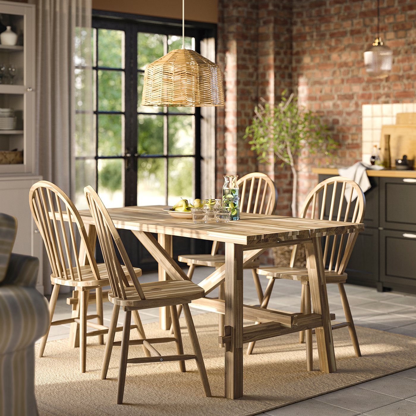 SKOGSTA スコグスタ テーブル, アカシア材, 160x81 cm - IKEA