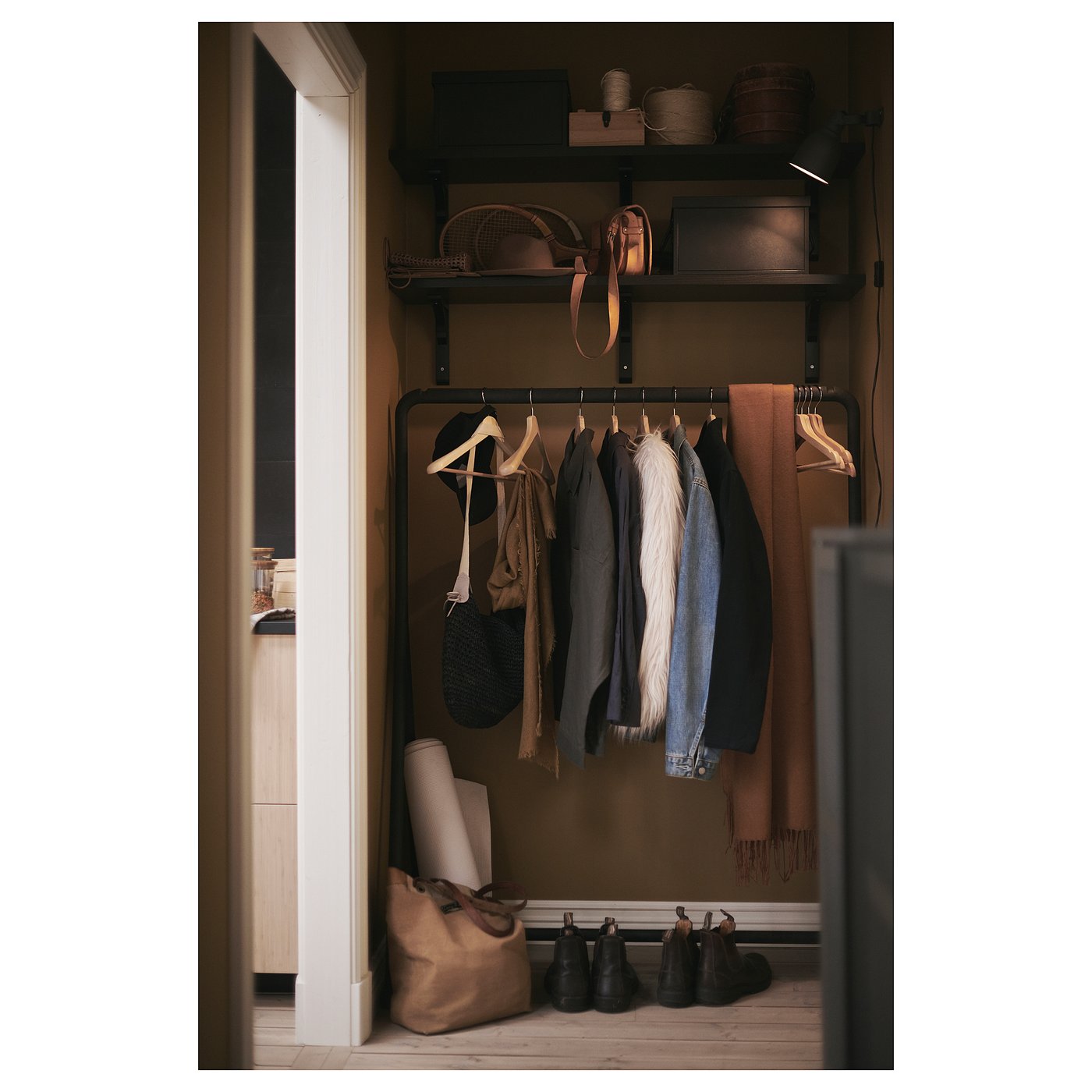 TURBO トゥルボー 洋服ラック, ブラック 室内/屋外用, ブラック - IKEA