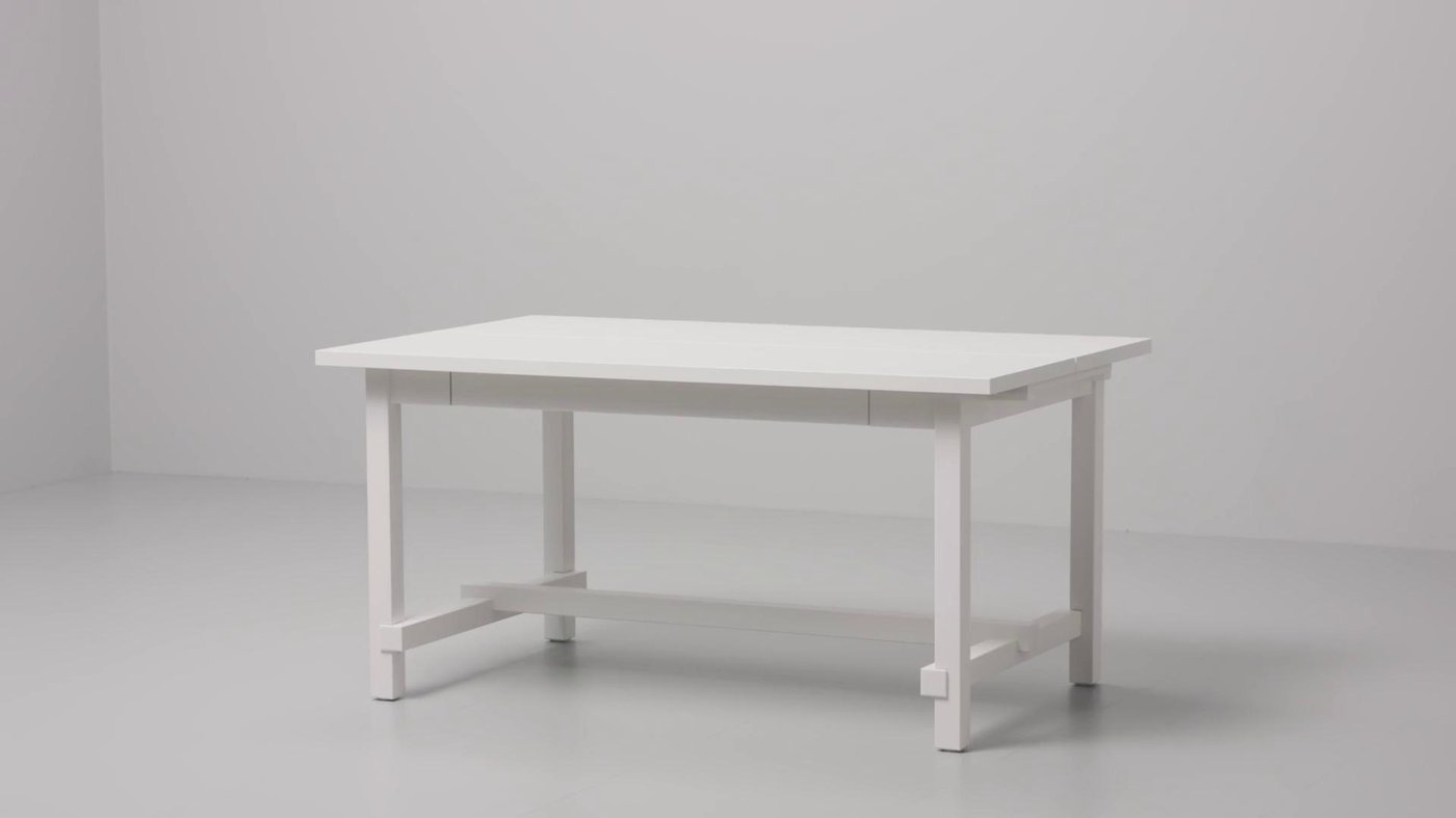 NORDVIKEN antique varnish seats 4-6 extendable dining table