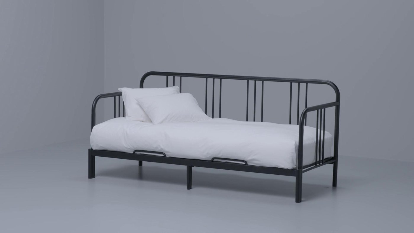 FYRESDAL Daybed frame, black, Twin - IKEA