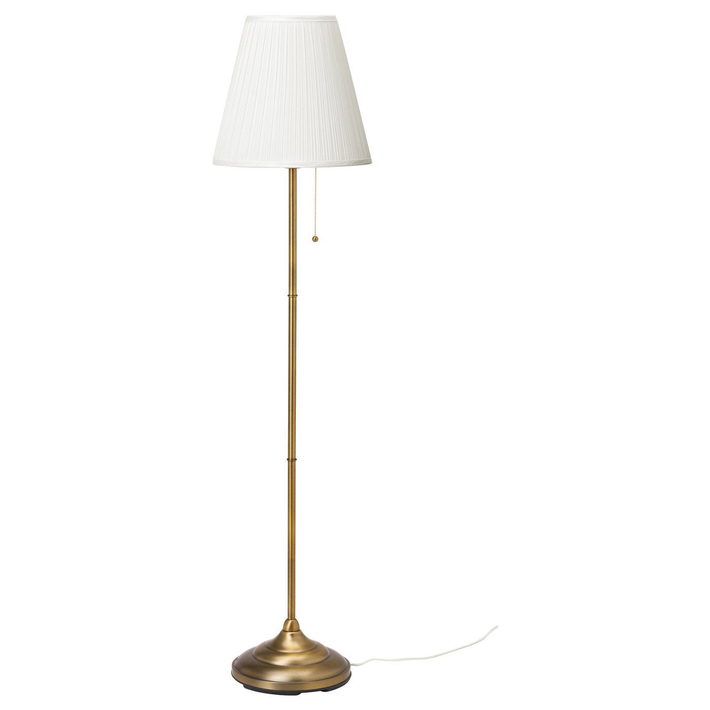 ÅRSTID floor lamp, brass/white - IKEA