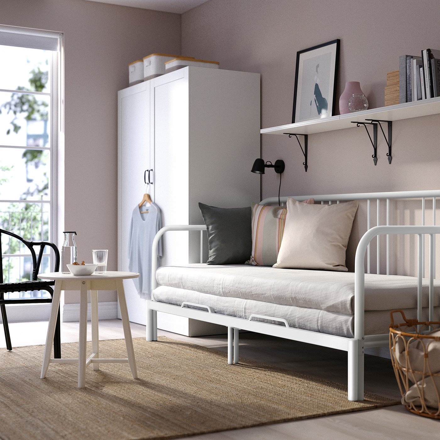 FYRESDAL daybed frame, white, Twin - IKEA