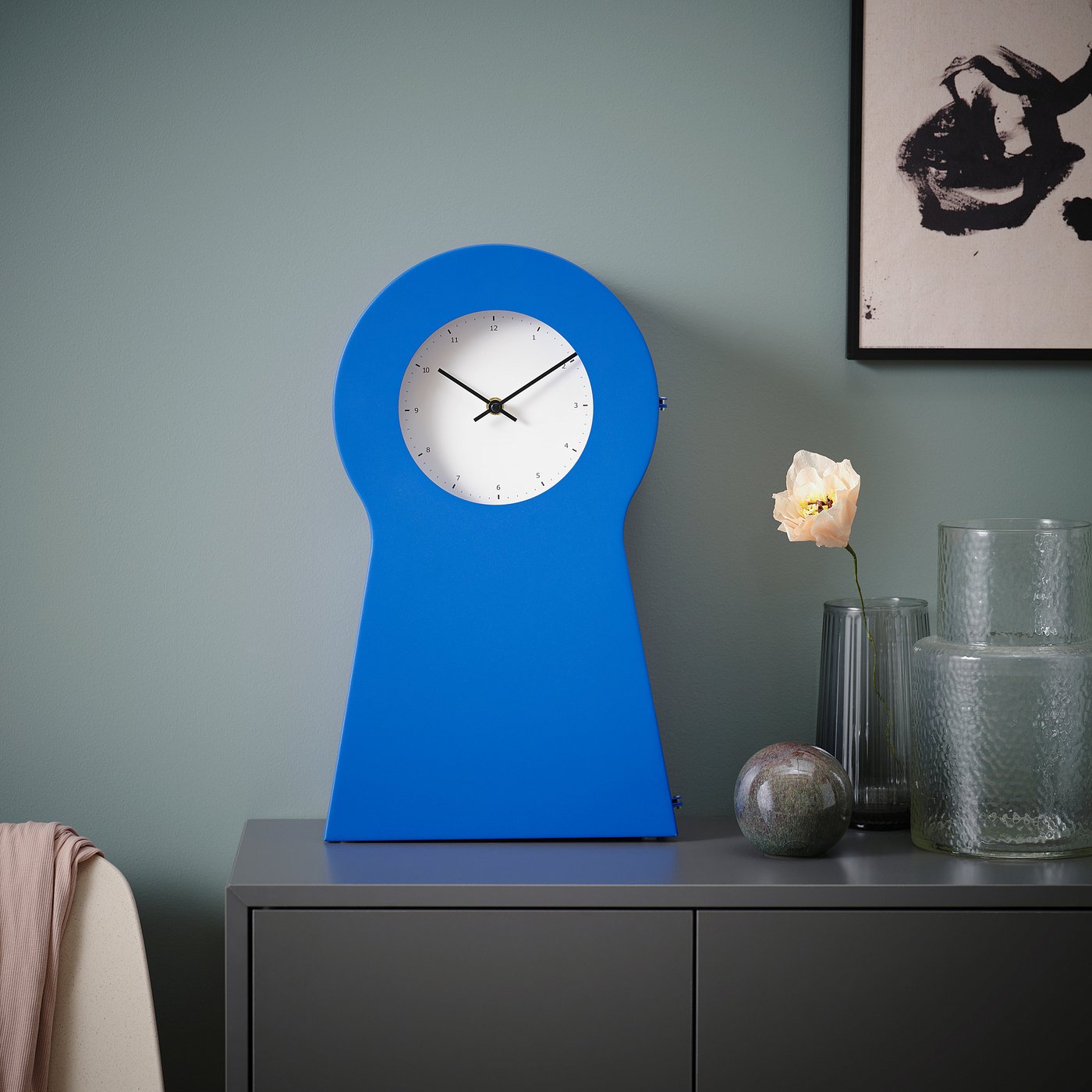 IKEA PS 1995 clock, blue, 19