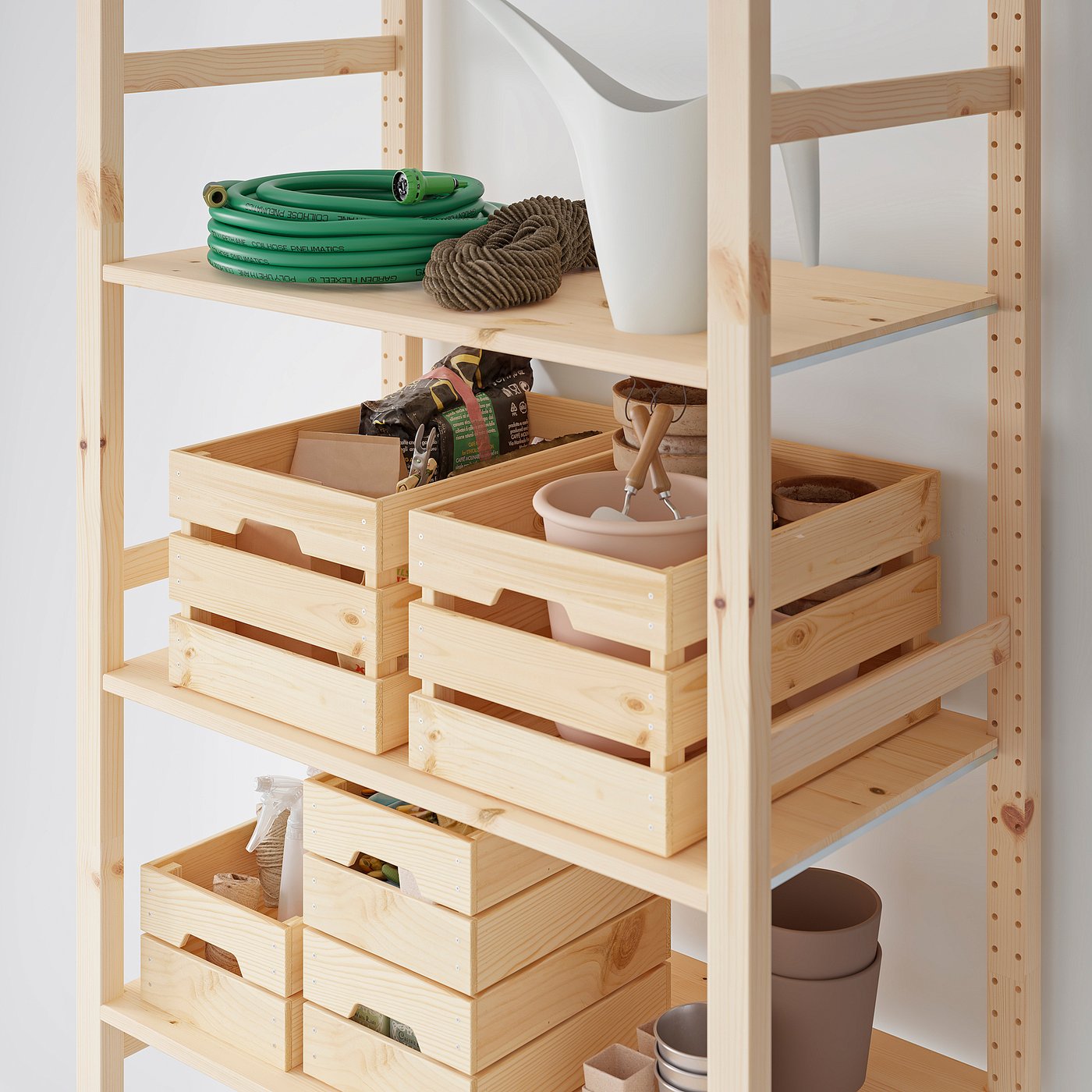 KNAGGLIG box, pine, 18x12 ¼x9 ¾