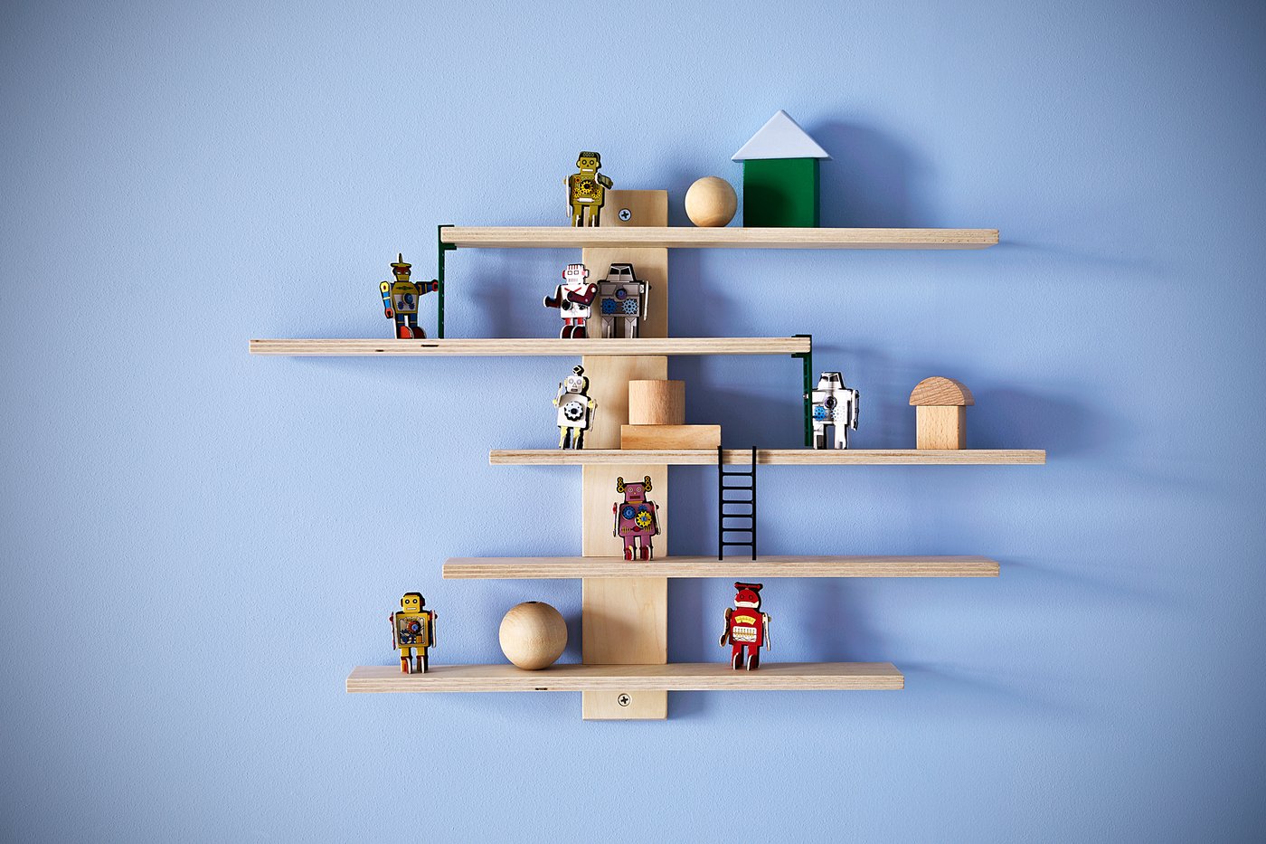 LUSTIGT Wall shelf, 14 5/8x14 5/8