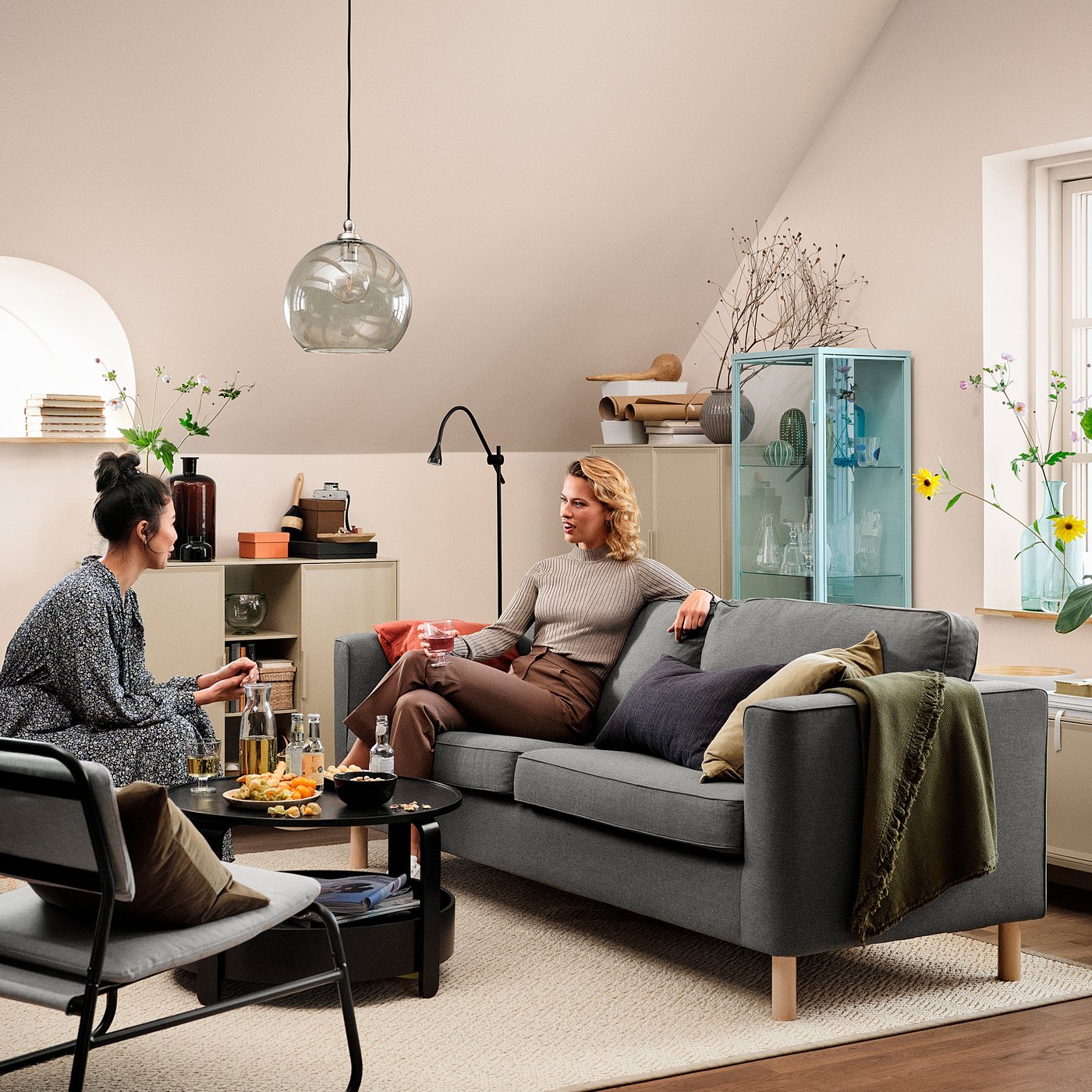 PÄRUP sofa, Vissle gray - IKEA