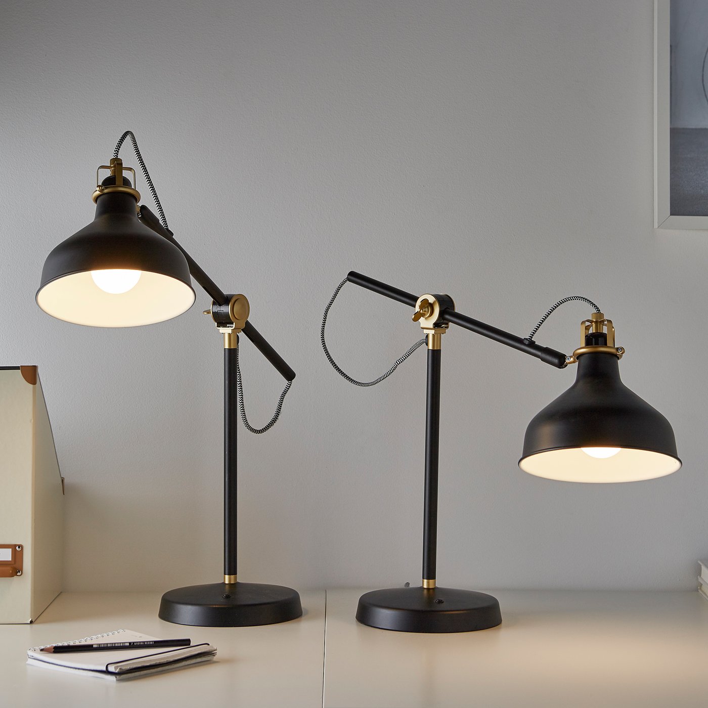 RANARP work lamp, black - IKEA