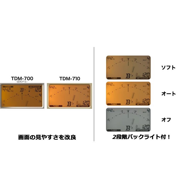 YAMAHA ヤマハ / TDM-710IV チューナー & メトロノーム + TM-40BK
