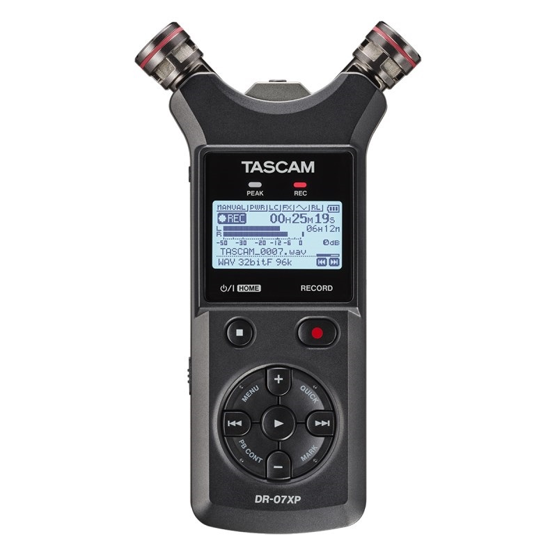 TASCAM DR-07XP(可動式マイク搭載32ビットフロート録音対応ステレオ