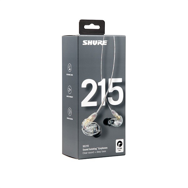 SHURE SE215-CL-A(クリア)(SE215CL-A)(国内正規品・2年間保証)(シュア