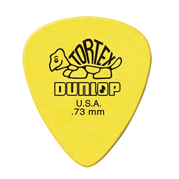 Dunlop (Jim Dunlop) 418R Tortex Standard Picks 0.73mm (Yellow