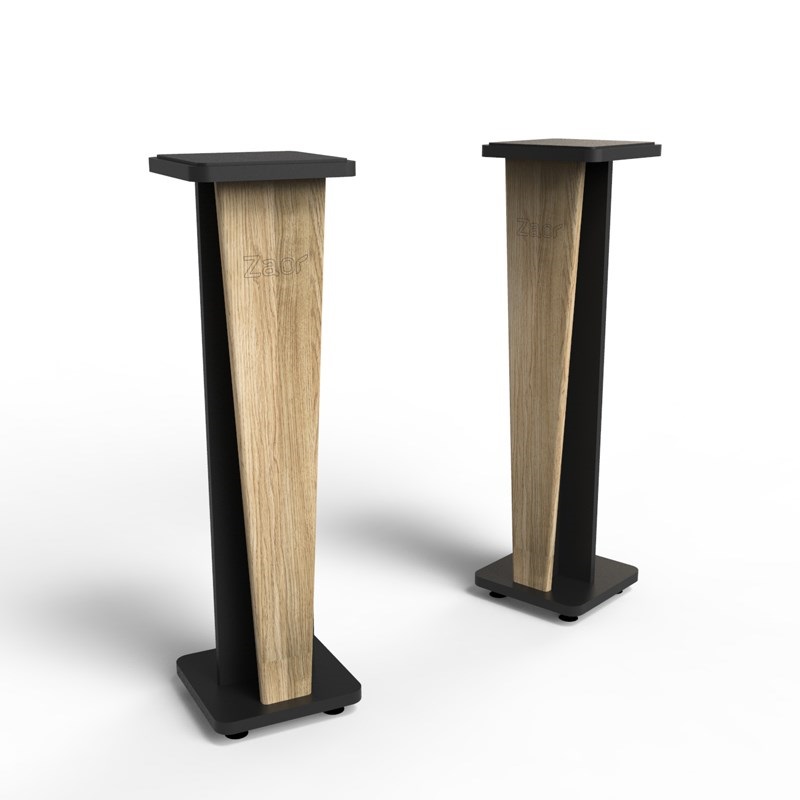 ZAOR Croce Stand 36 Oak/Black(1ペア)(高さ920mm)【スピーカー