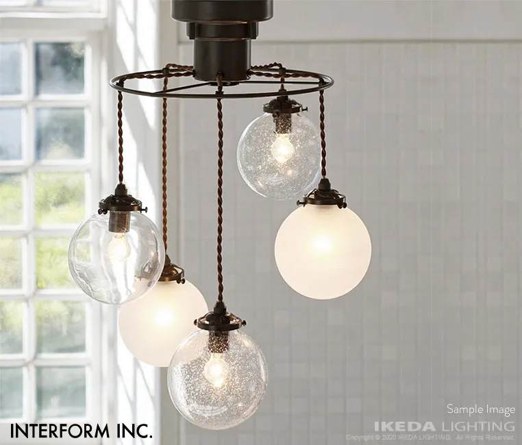 Orelia 5 オレリア5 ペンダントライト ｜ インターフォルム 【 IKEDA